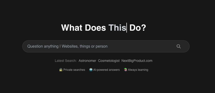WhatDoesThisDo features