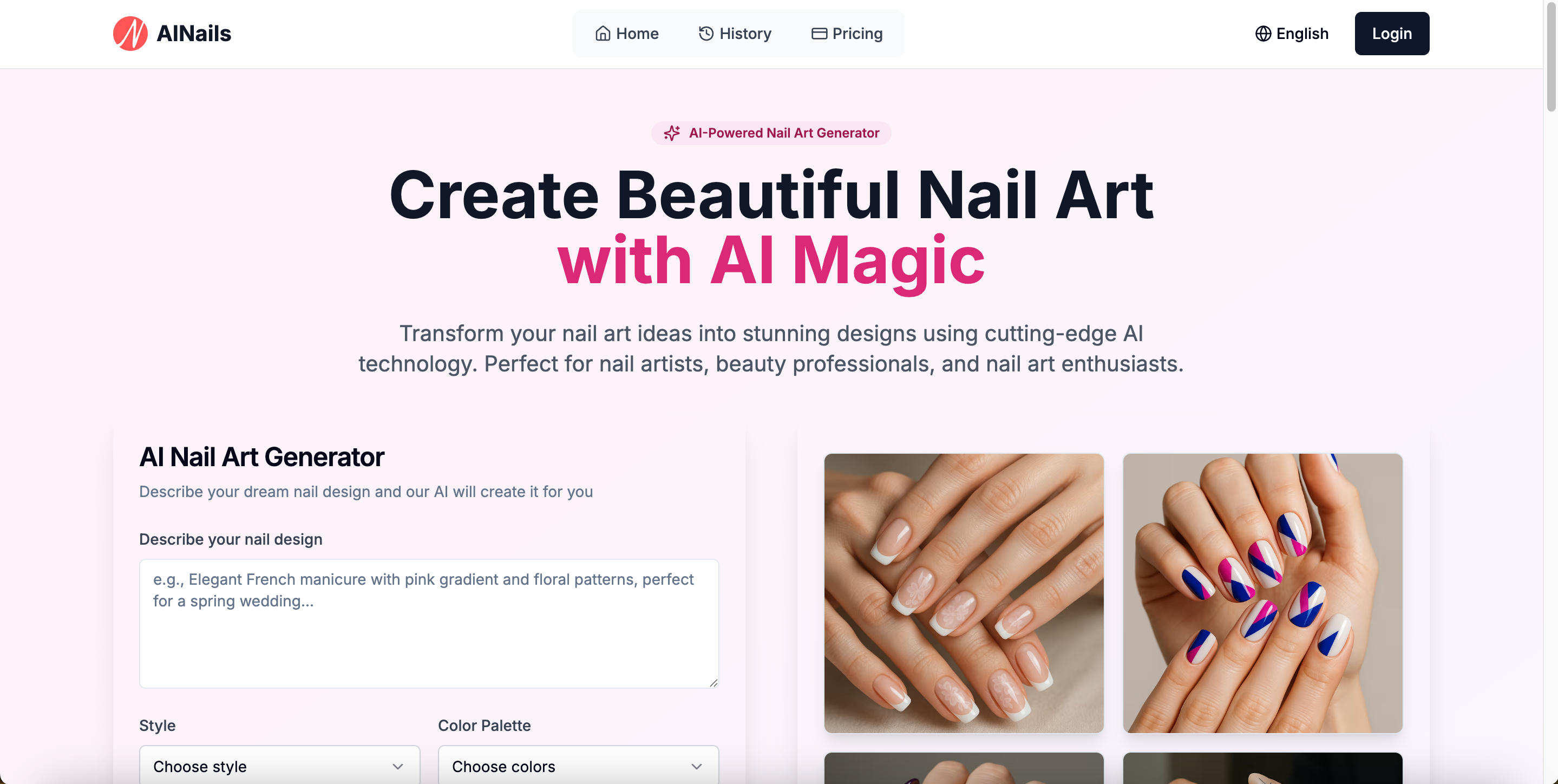 AI nails features