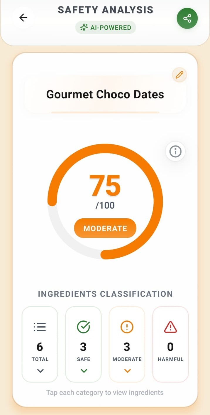 Labelynx - Ingredient Safety Analyzer features