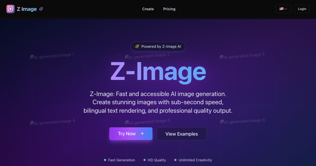 Z Image features