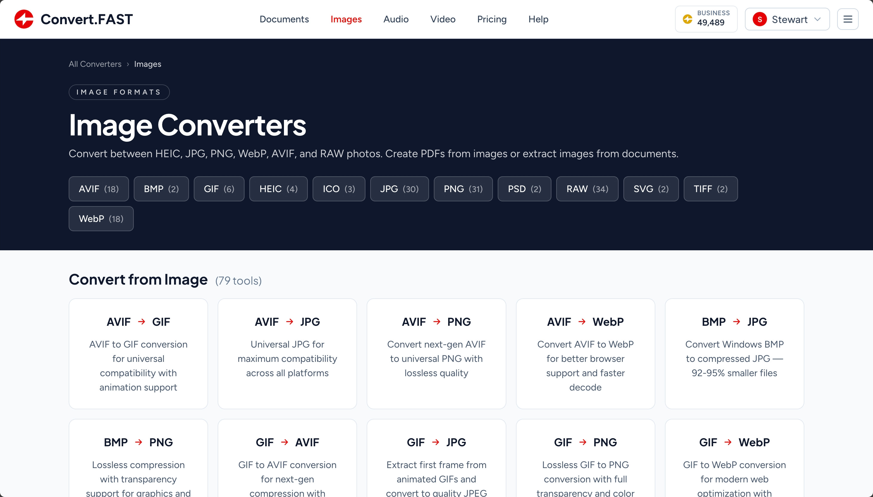 Convert.FAST features